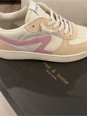 rag & bone Retro Court Sneaker (turtle dove/sakura pink) US size 9/EU size 39